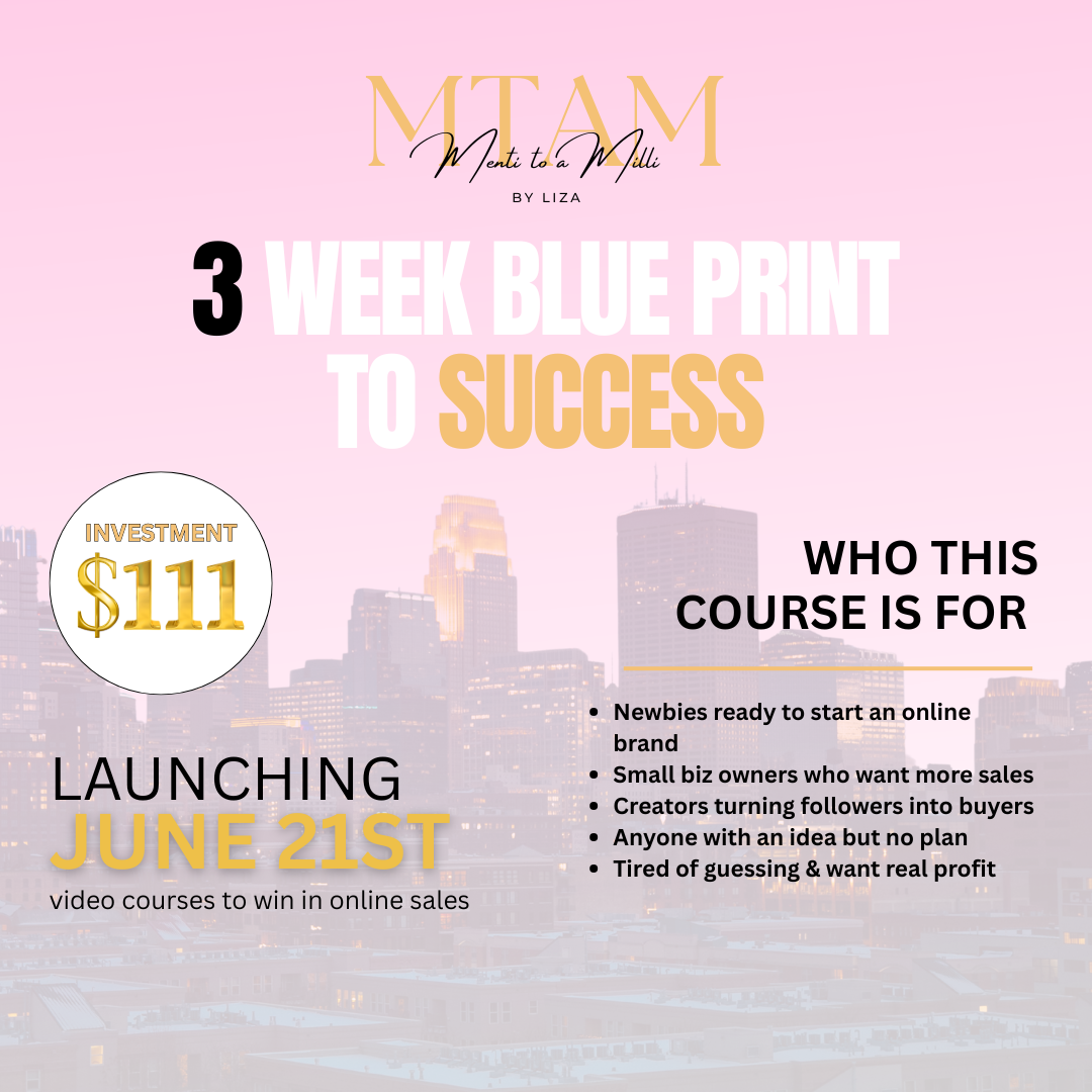 Menti To A Milli- 3 Week Course