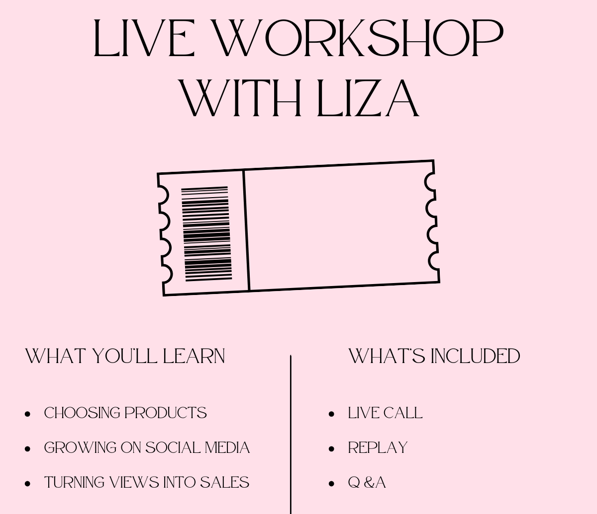 LIVE CALL WITH LIZA